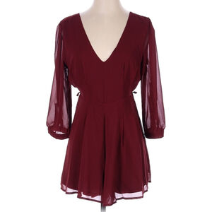 BANJUL BURGUNDY ROMPER